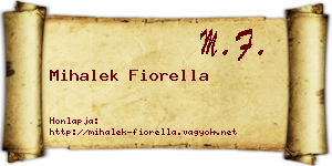 Mihalek Fiorella névjegykártya